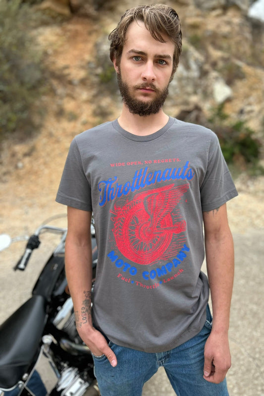 Gray winged heritage t-shirt