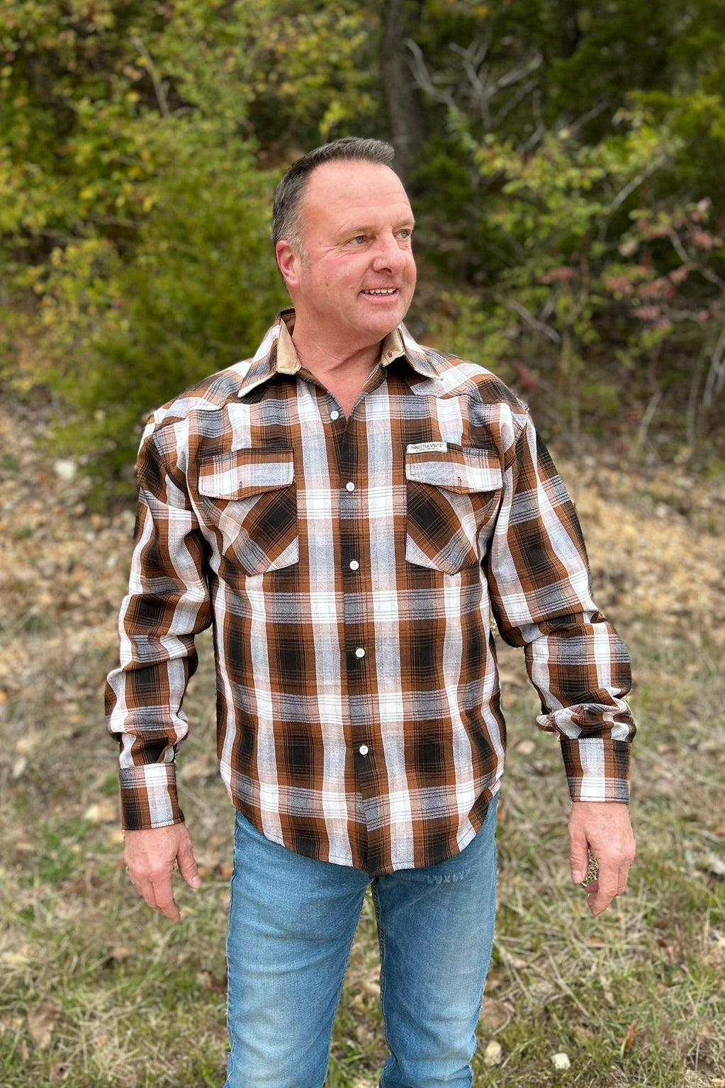 Whiskey Trail Plaid flannel motorcycle layer