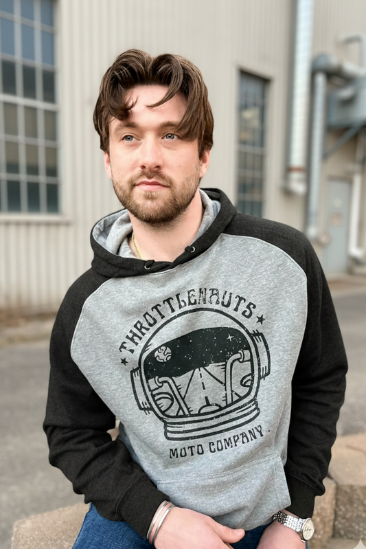 Vintage Helmet Raglan Hoodie