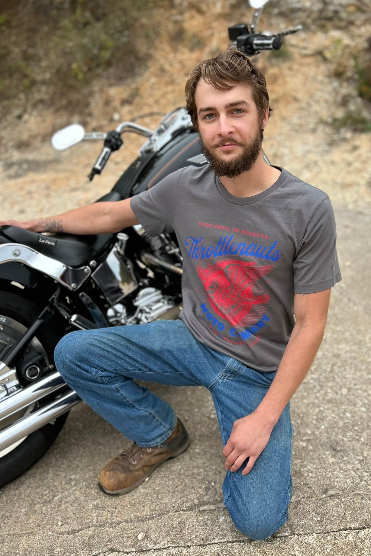 Gray winged heritage t-shirt