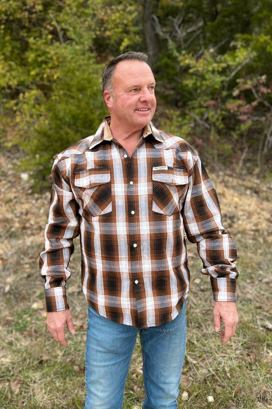 Whiskey Trail Plaid flannel motorcycle layer