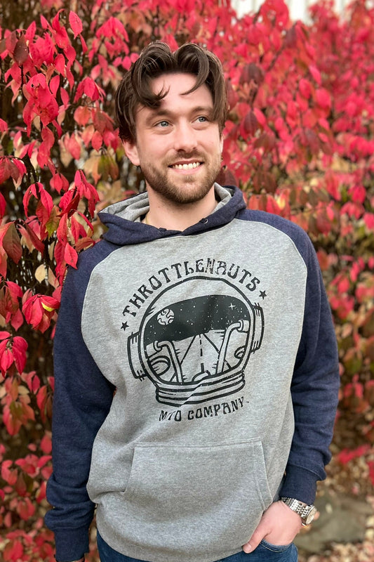 Vintage Helmet Raglan Hoodie